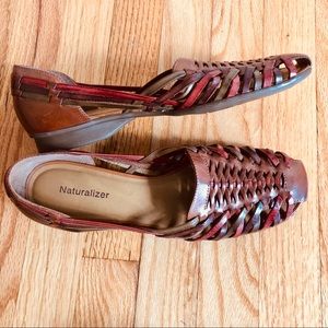 Naturalizer Leather Huaraches Sandals 9M